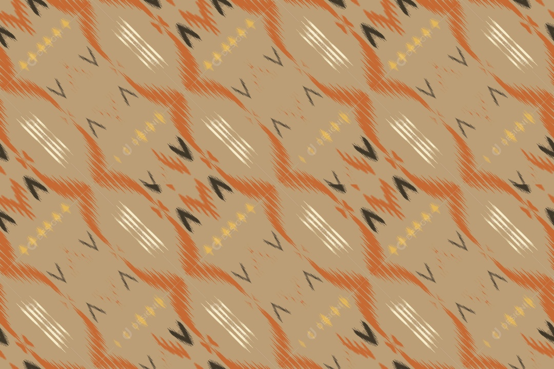 Padrão Tribal Tradicional Colorido Ilustração Vetor EPS