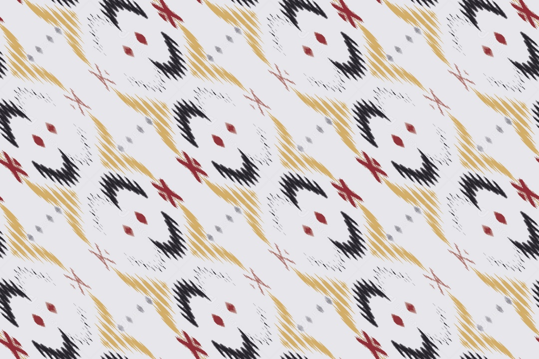 Padrão Tribal Tradicional Colorido Ilustração Vetor EPS