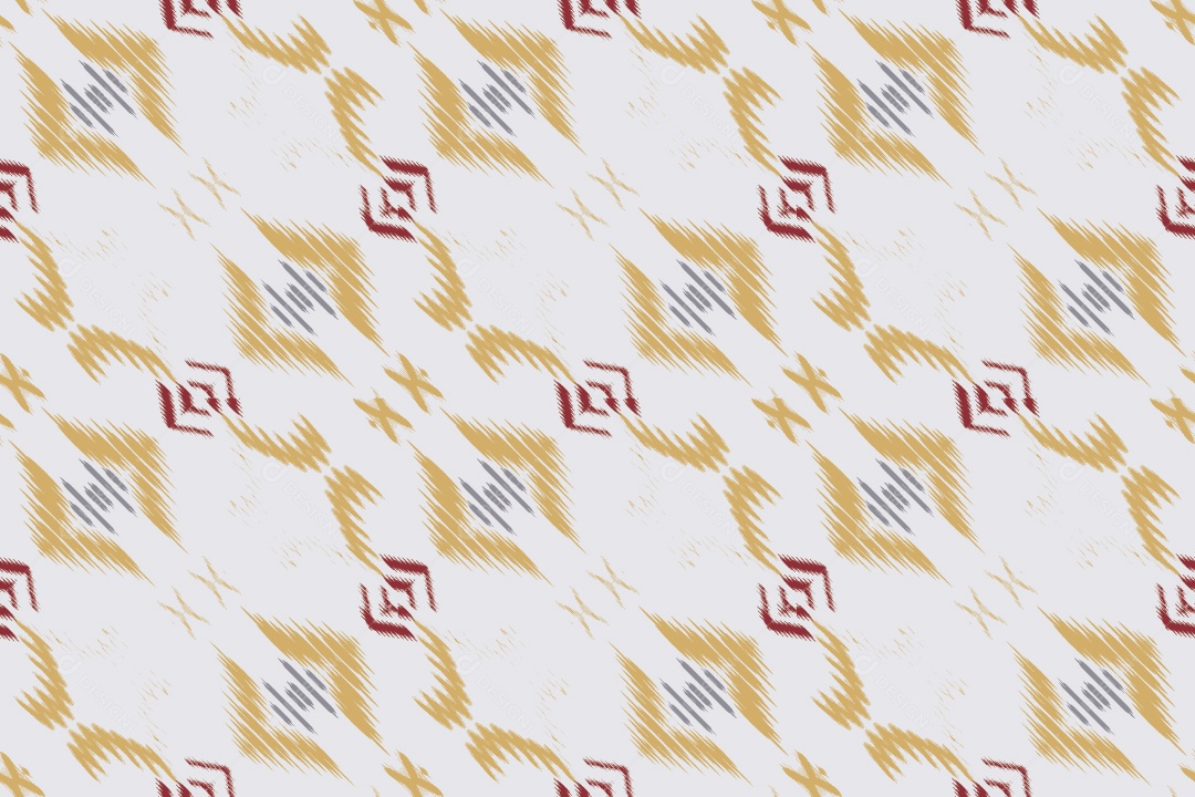 Padrão Tribal Tradicional Colorido Ilustração Vetor EPS