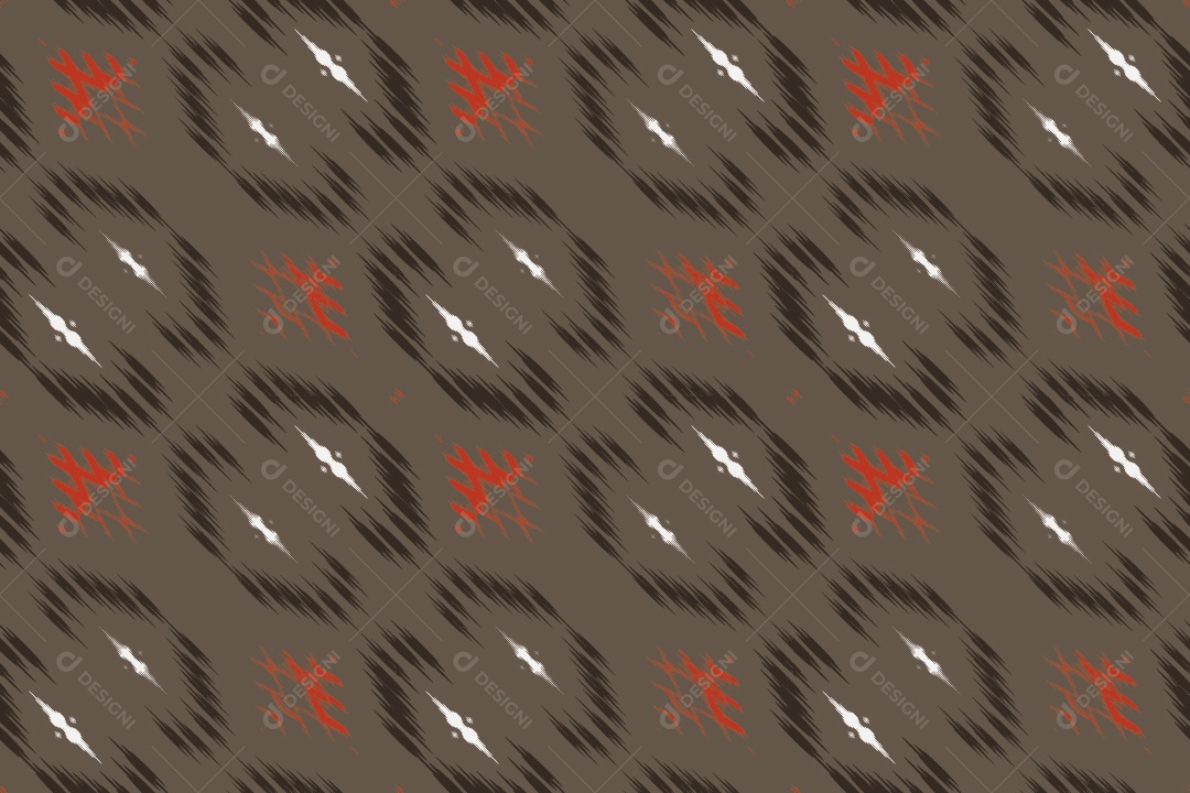 Padrão Tribal Tradicional Colorido Ilustração Vetor EPS