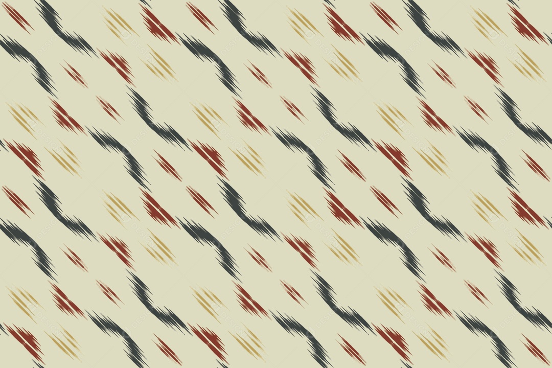 Padrão Tribal Tradicional Colorido Ilustração Vetor EPS