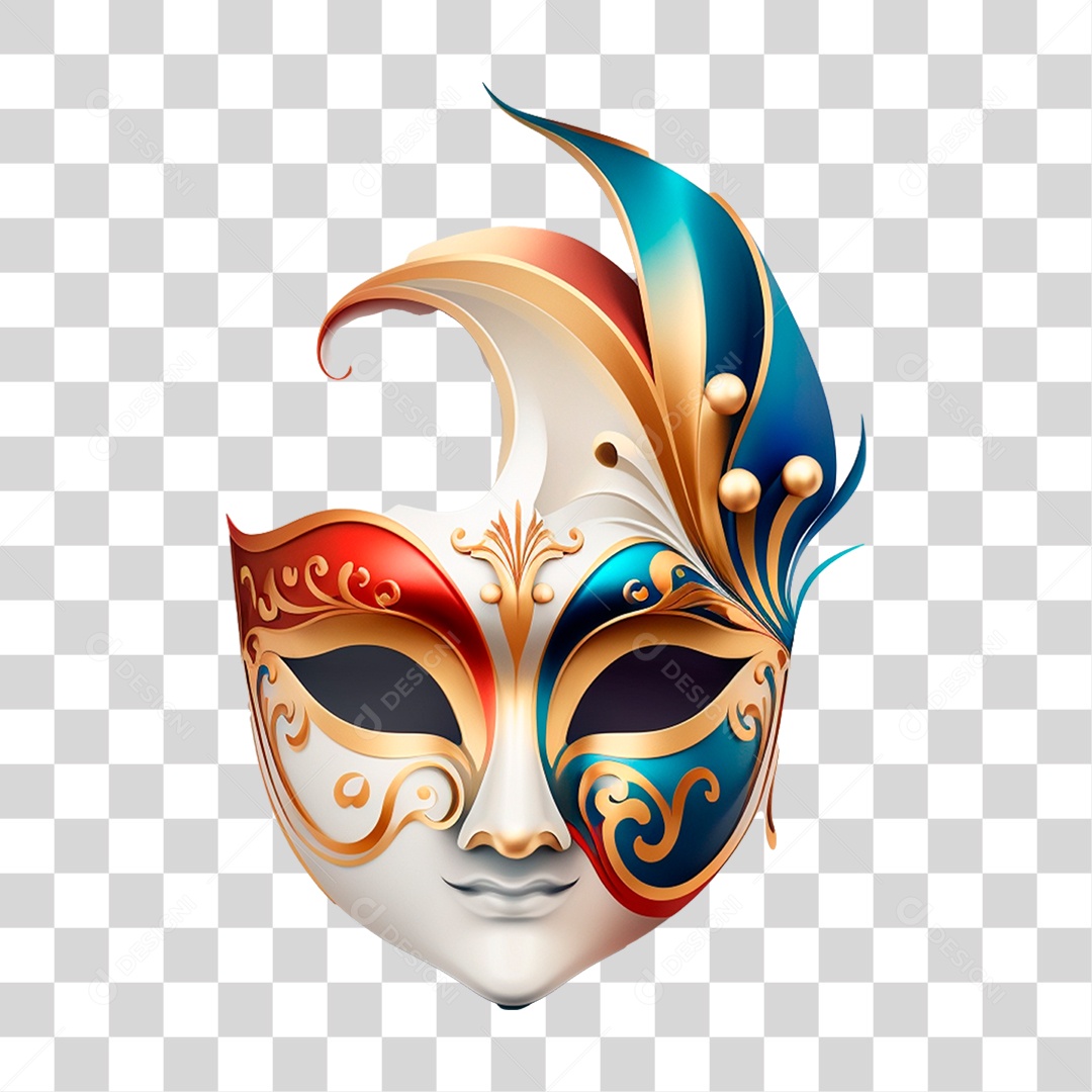 Máscara de Carnaval PNG Transparente
