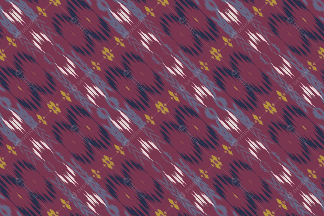 Padrão Tribal Tradicional Colorido Ilustração Vetor EPS