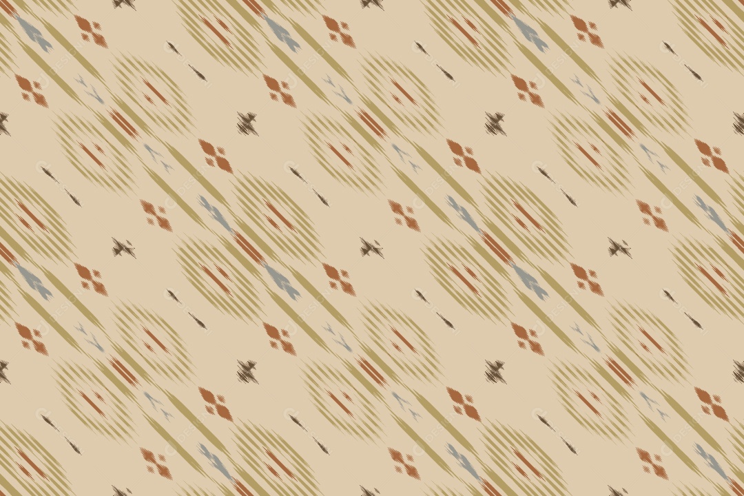 Padrão Tribal Tradicional Colorido Ilustração Vetor EPS