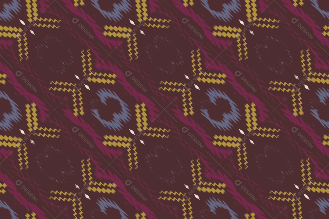 Padrão Tribal Tradicional Colorido Ilustração Vetor EPS