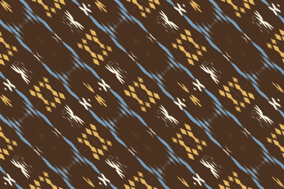 Padrão Tribal Tradicional Colorido Ilustração Vetor EPS