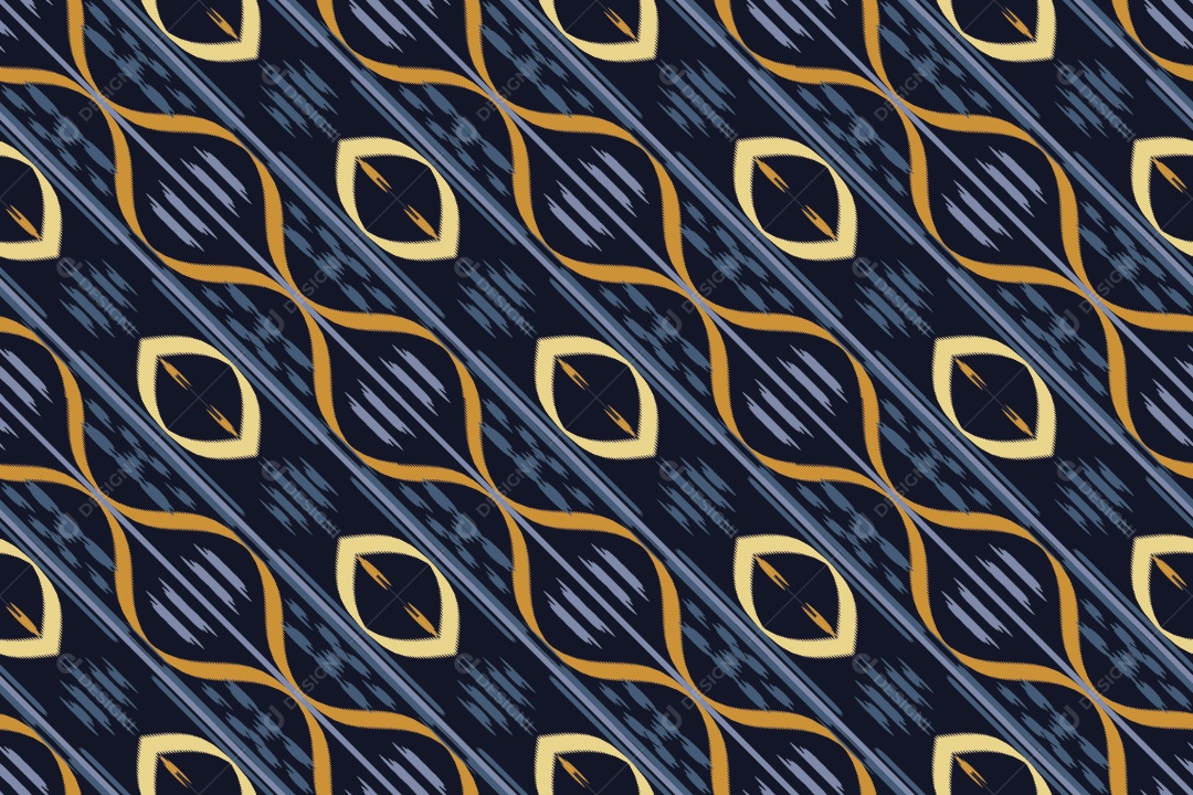 Ilustração Colorida de Padrão sem Emenda de Origem Étnica Tribal Vetor EPS