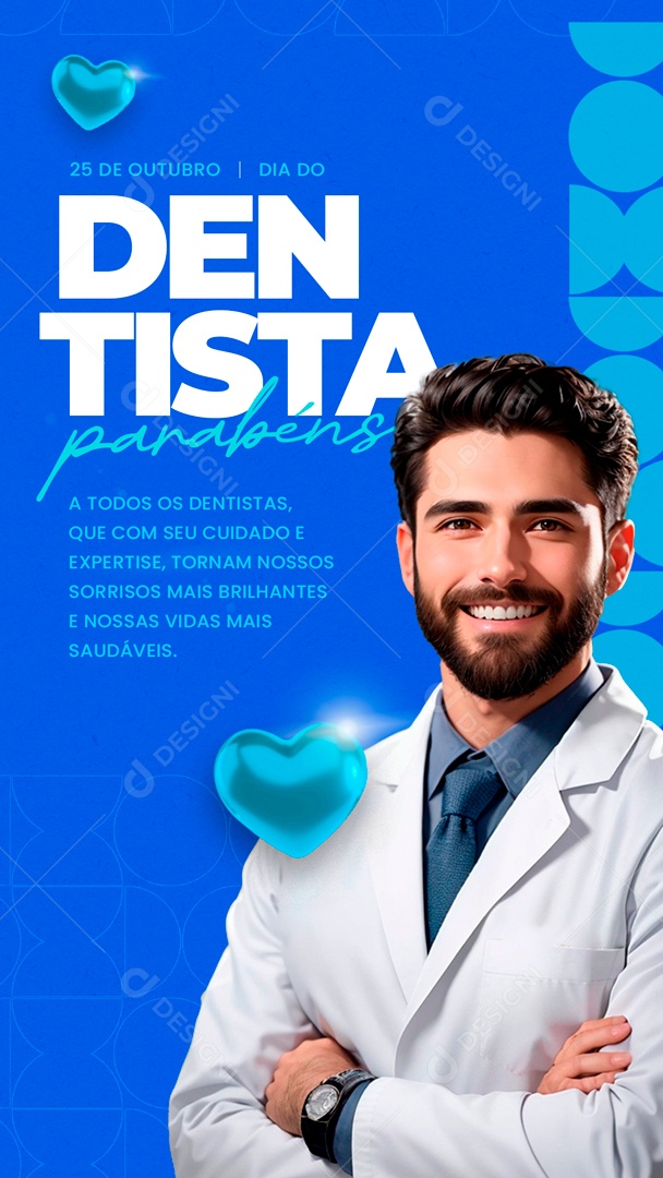 Story Dia Do Dentista 25 De Outubro Tornam nossos Sorriso mais Brilhante Social Media PSD Editável