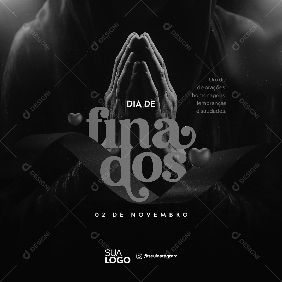 Social Media Dia De Finados 02 De Novembro PSD Editável