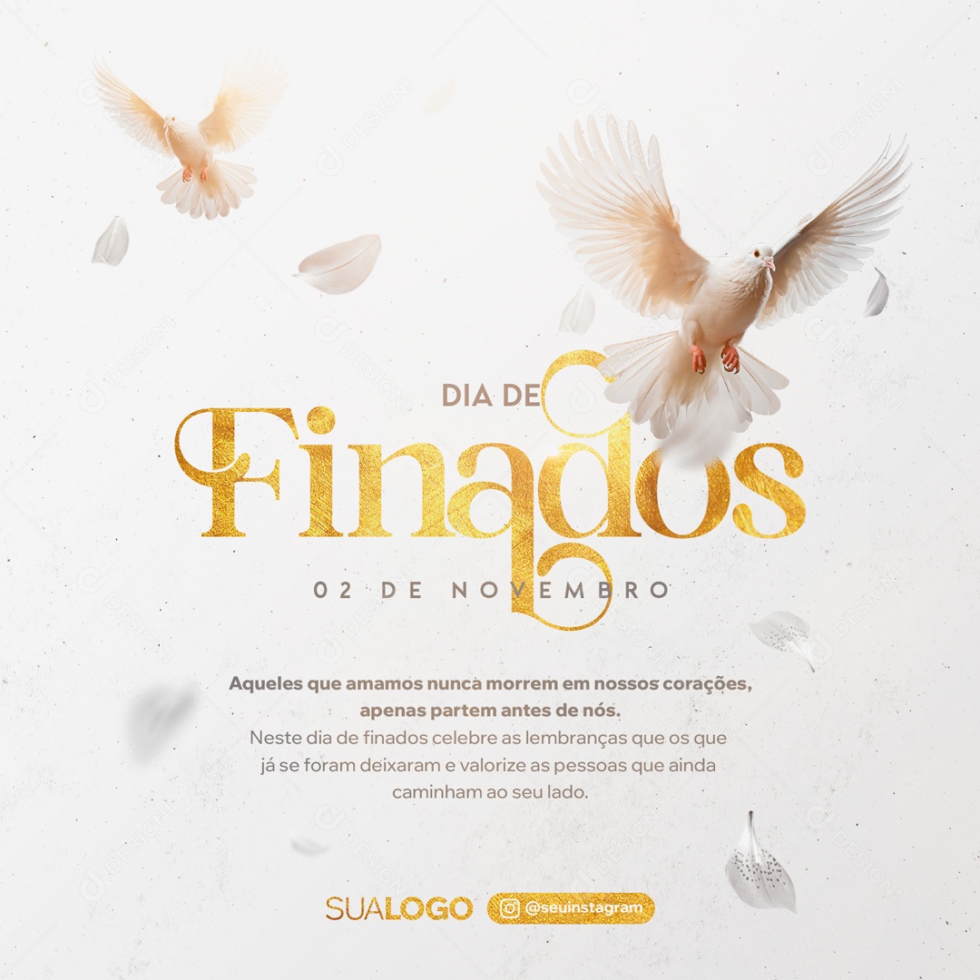 Social Media Dia De Finados 02 De Novembro PSD Editável