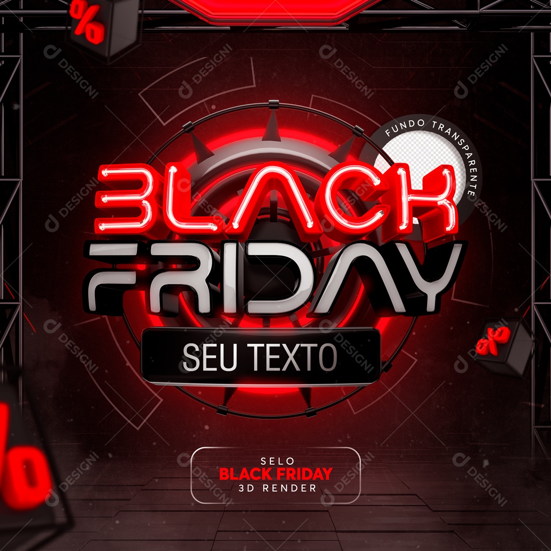 Social Media Feed Black Friday PSD Editável