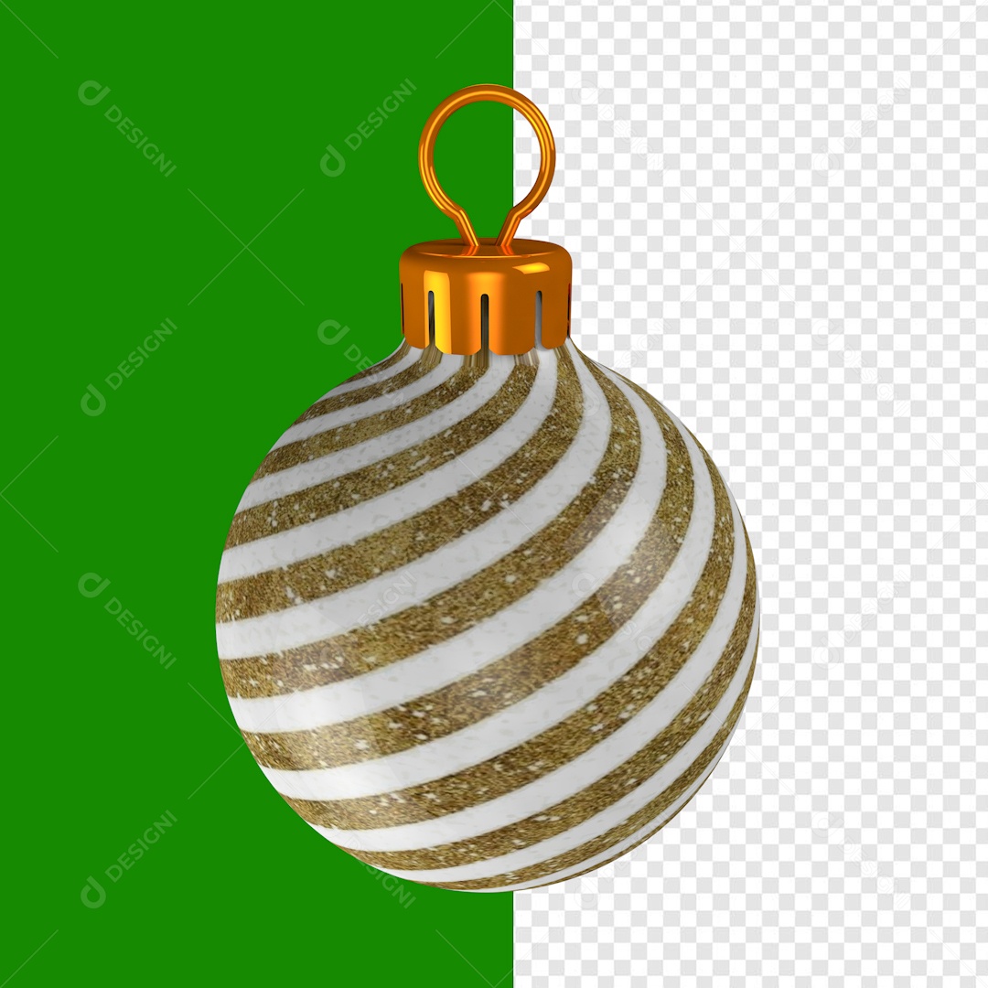 Elemento 3D Bola De Enfeite De Natal Para Composição PSD