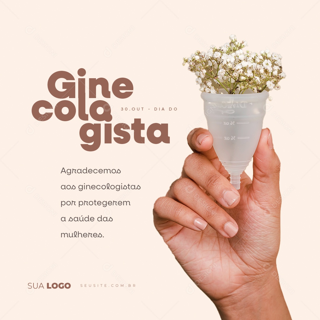 Dia Do Ginecologista 30 De Outubro Social Media PSD Editável