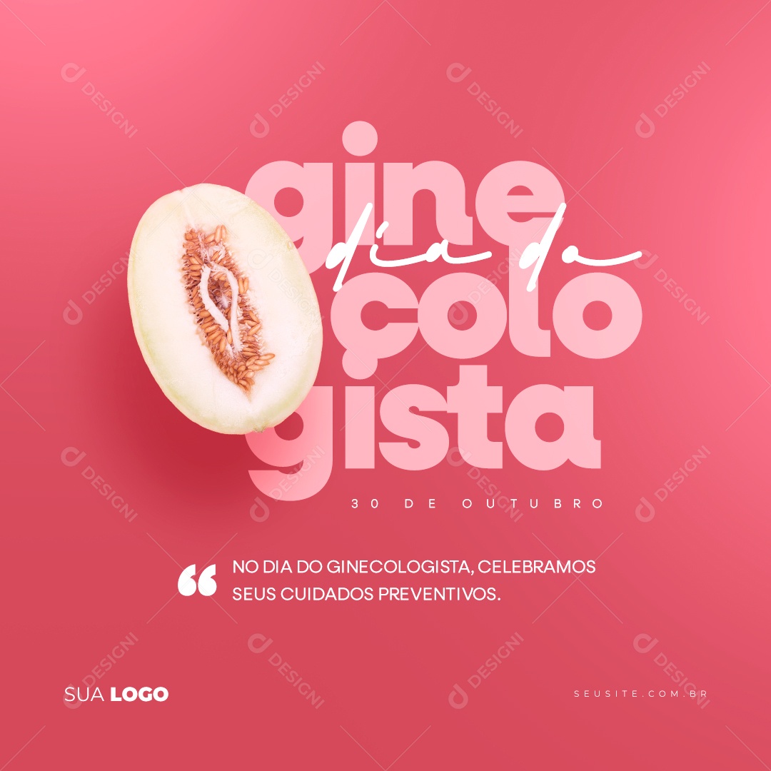 Social Media Dia Do Ginecologista 30 de Outubro PSD Editável
