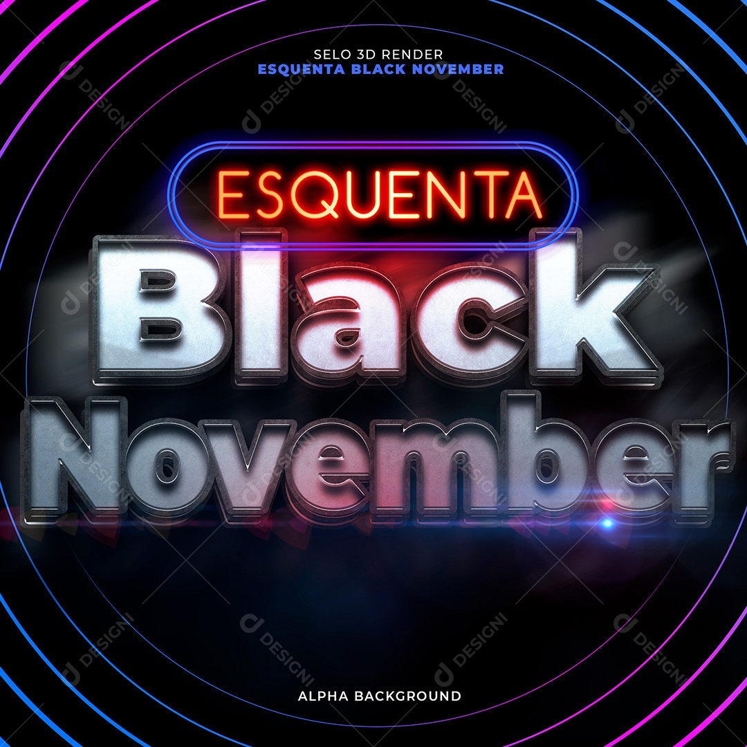 Social Media Esquenta Black November PSD Editável