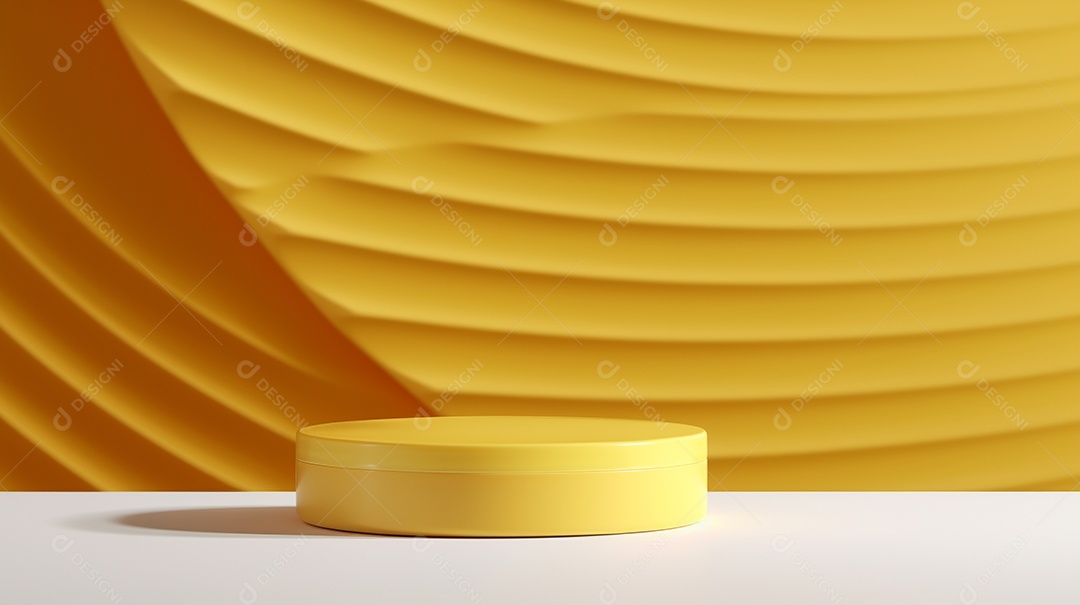Renderização 3D do fundo preto do produto para cosméticos cremosos Fundo moderno do pódio dourado