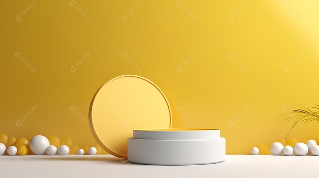 Renderização 3D do fundo preto do produto para cosméticos cremosos Fundo moderno do pódio dourado