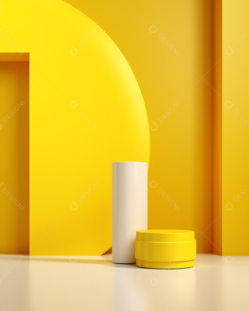Renderização 3D do fundo preto do produto para cosméticos cremosos Fundo moderno do pódio dourado