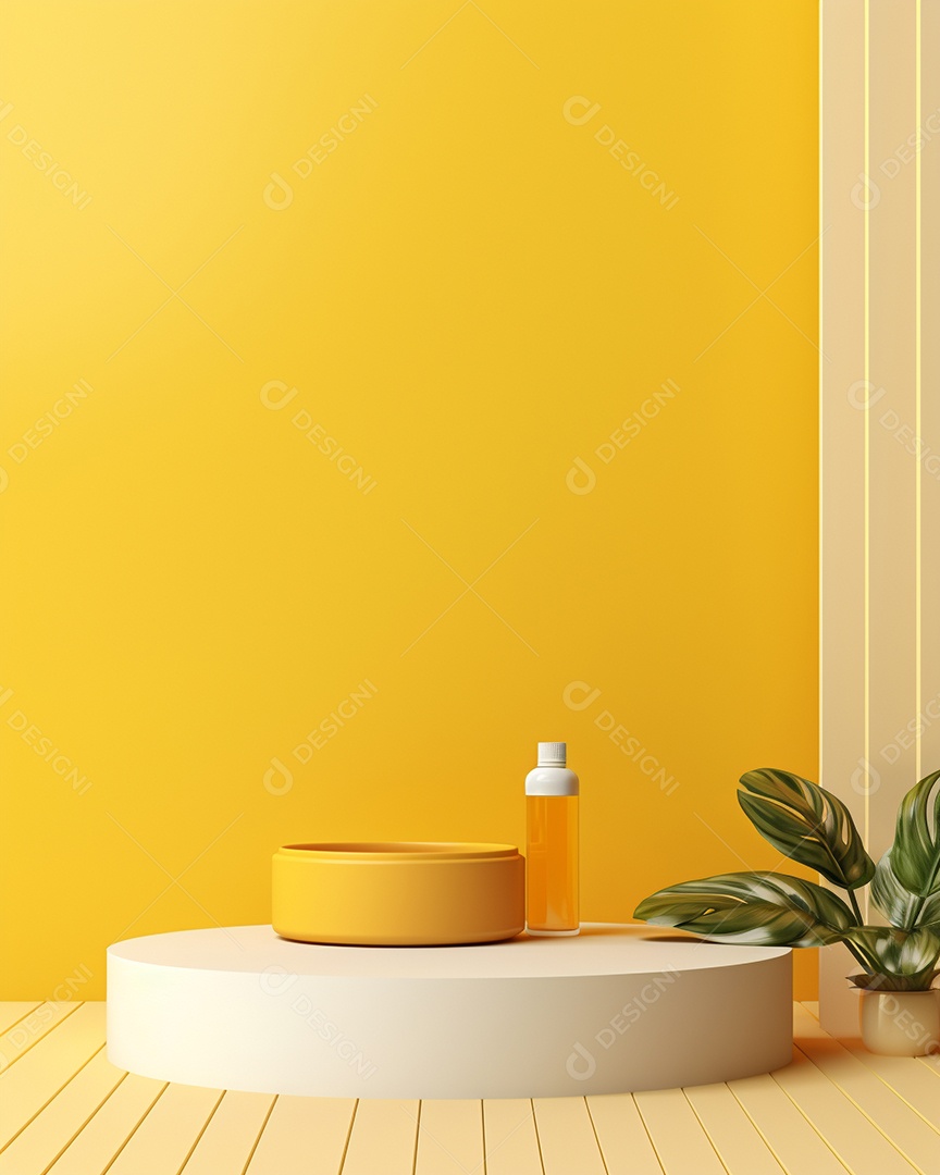 Renderização 3D do fundo preto do produto para cosméticos cremosos Fundo moderno do pódio dourado