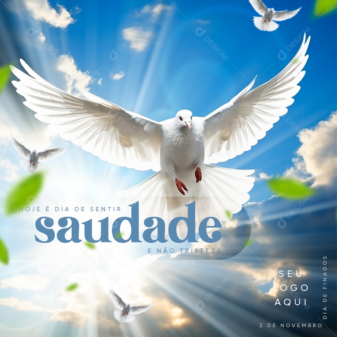 Dia De Sentir Saudade Dia De Finados Social Media PSD Editável