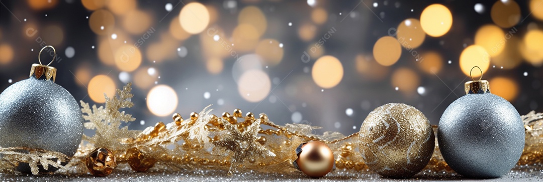 Decoração de Natal, árvore, bola, caixa de presente