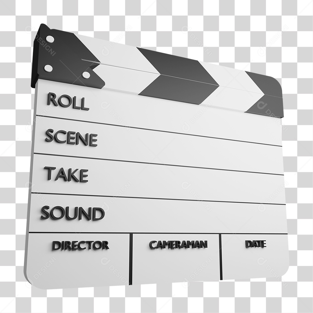 Claquete de Filme Filmagem PNG Transparente
