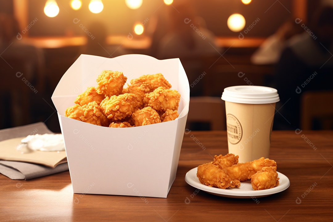 Delicioso frango frito crocante