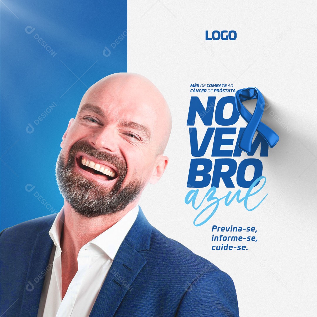 Social Media Mês De Combate Ao Câncer De Próstata Novembro PSD Editável