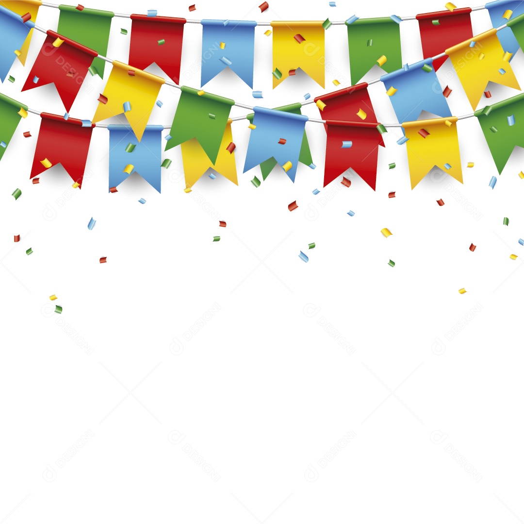 Bandeirola de Festa Junina Ilustração Vetor EPS