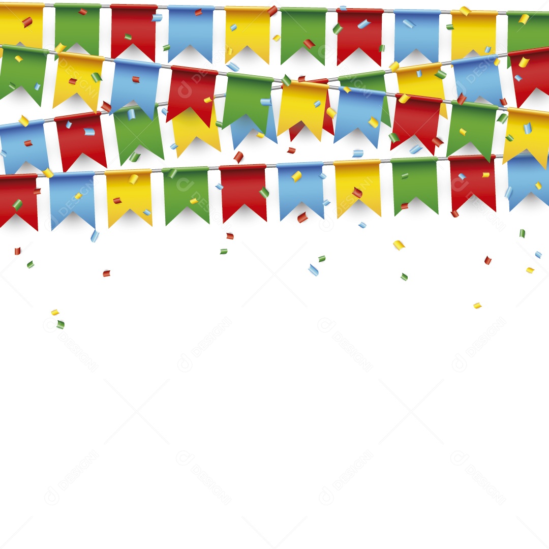 Bandeirola de Festa Junina Ilustração Vetor EPS