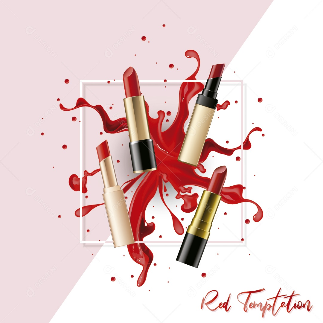 Batom lustração Vetor EPS