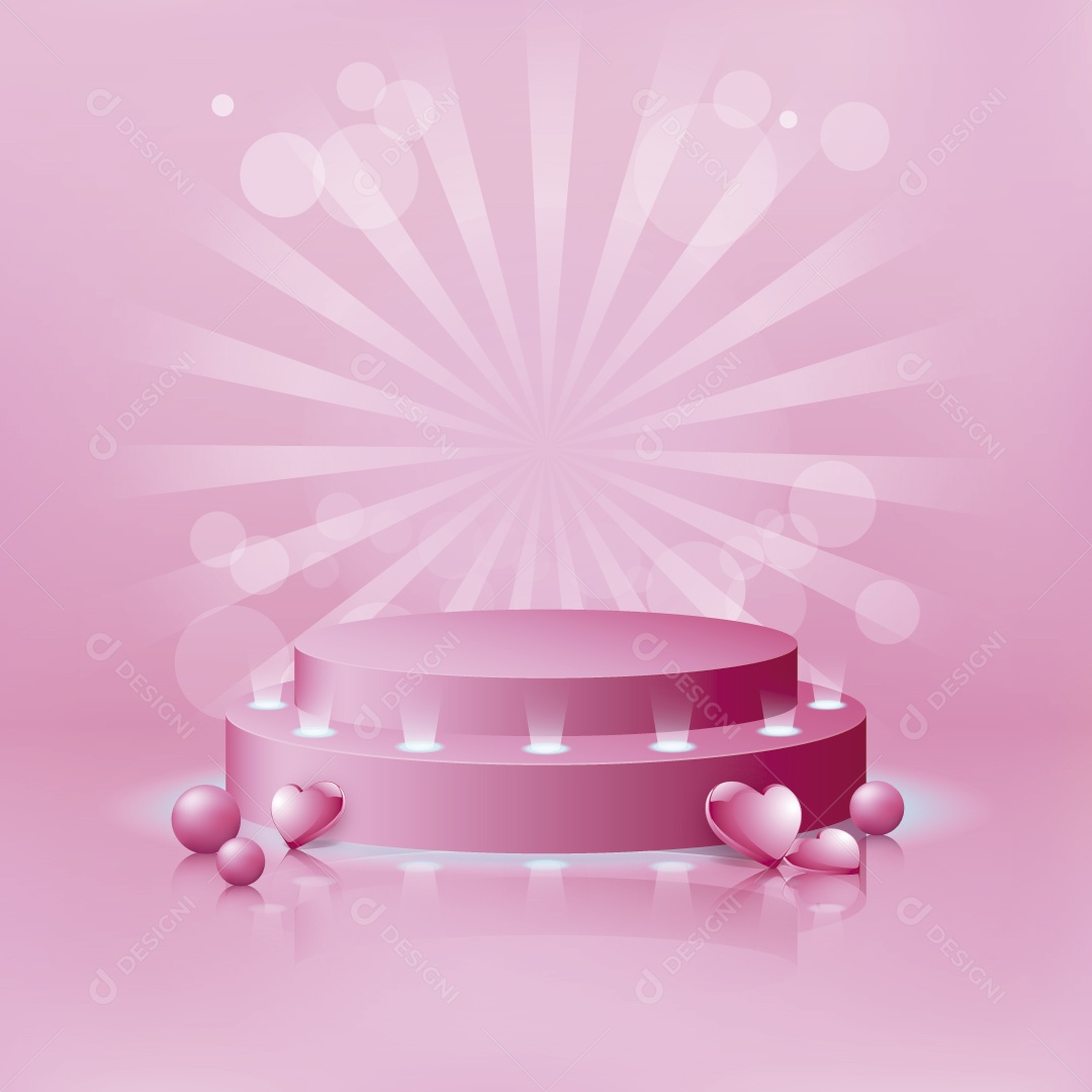 Modelo de Pódio Ilustração Vetor EPS