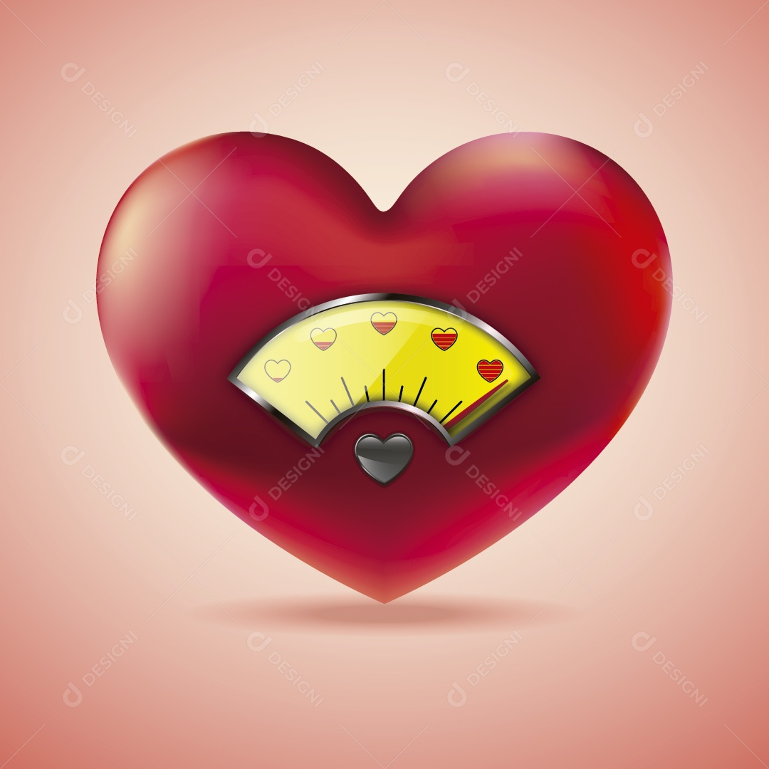 Medidor de Amor Ilustração Vetor EPS