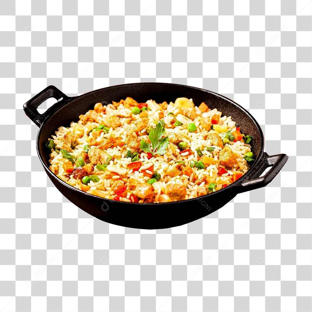 Arroz no Tacho Refeição PNG Transparente