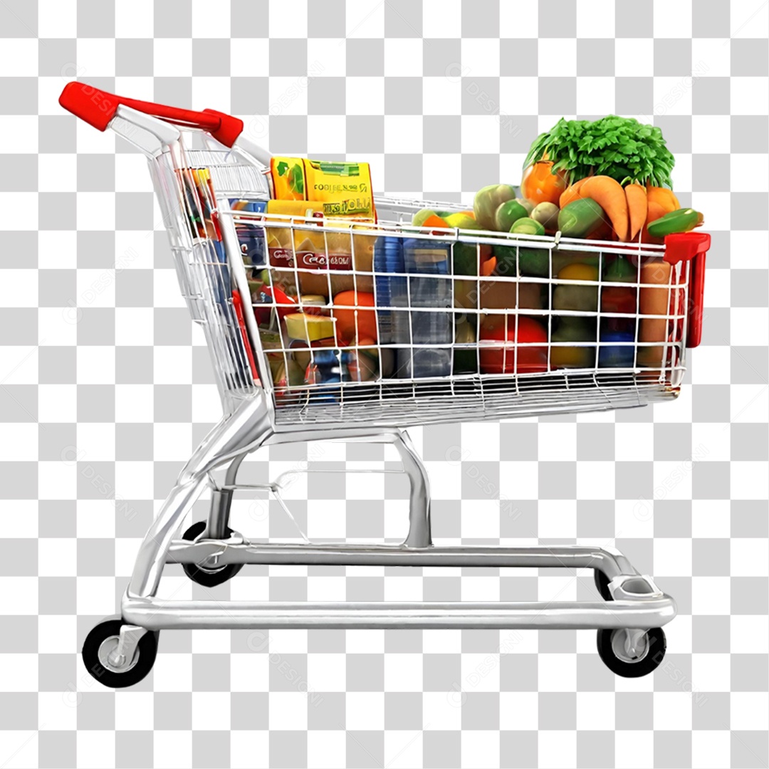 Carrinho de Supermercado PNG Transparente
