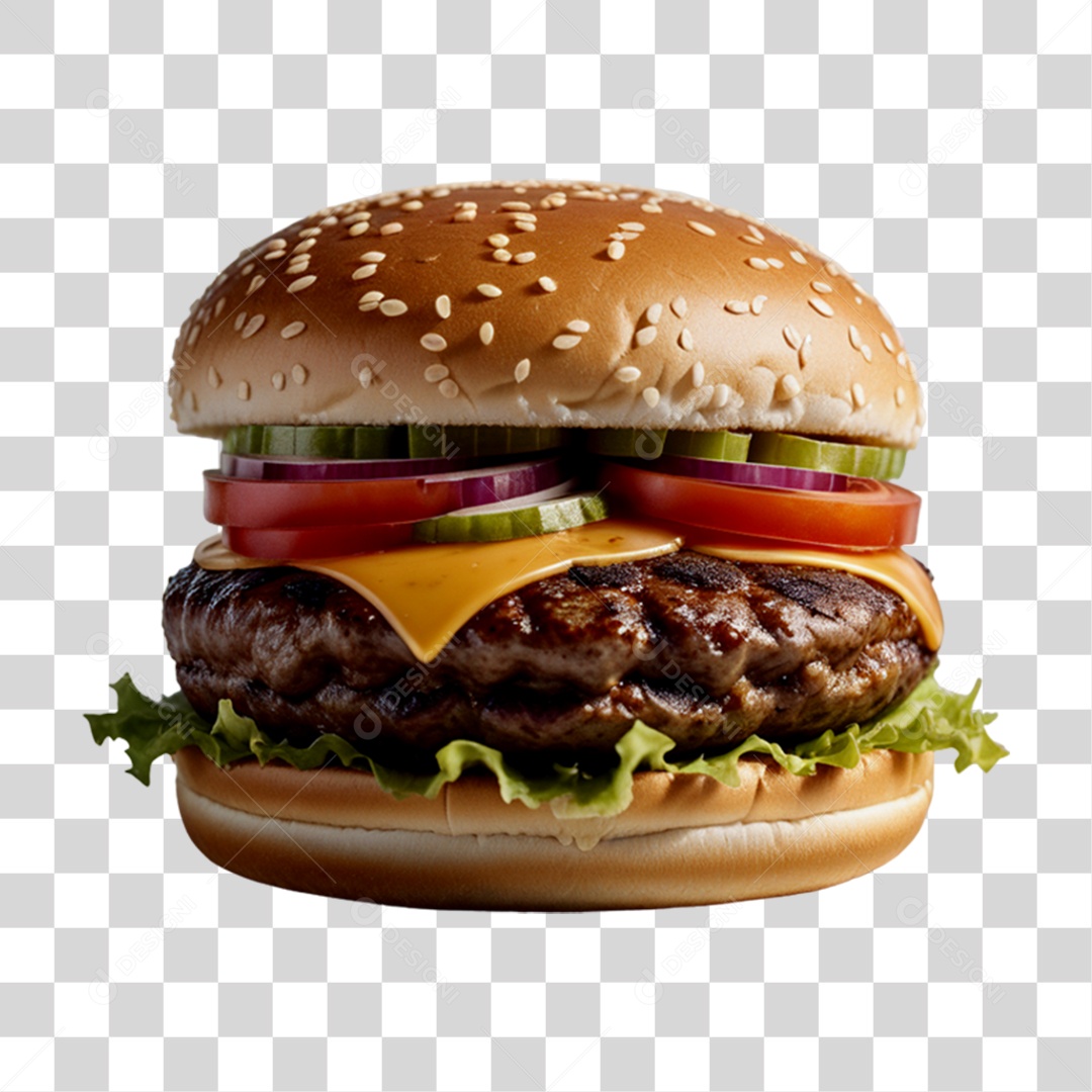 Hambúrguer PNG Transparente
