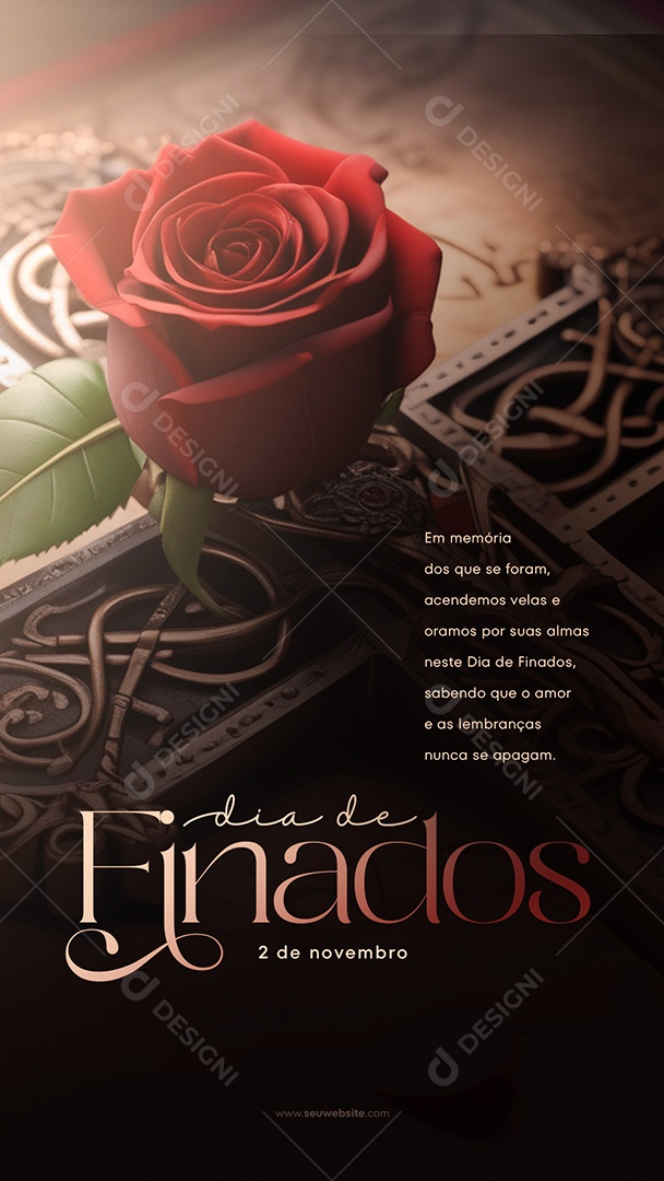 Story Dia De Finados 02 de Novembro Social Media PSD Editável