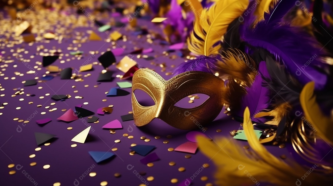 Máscara de fantasia para o carnaval