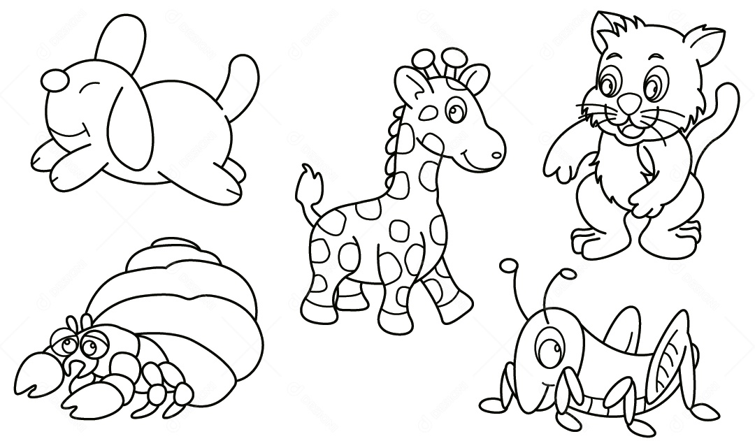 Desenho de Animais ilustração Vetor EPS