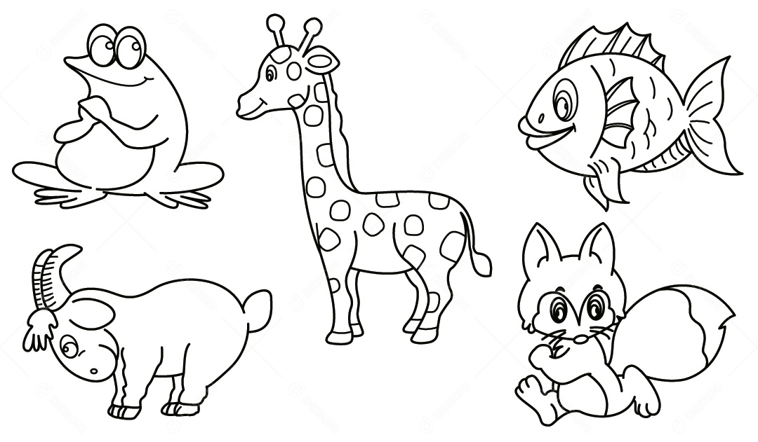 Desenho de Animais ilustração Vetor EPS