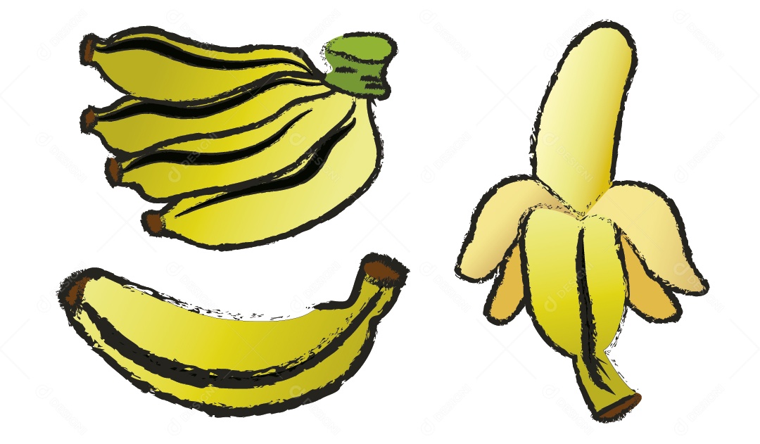Banana Ilustração Vetor EPS