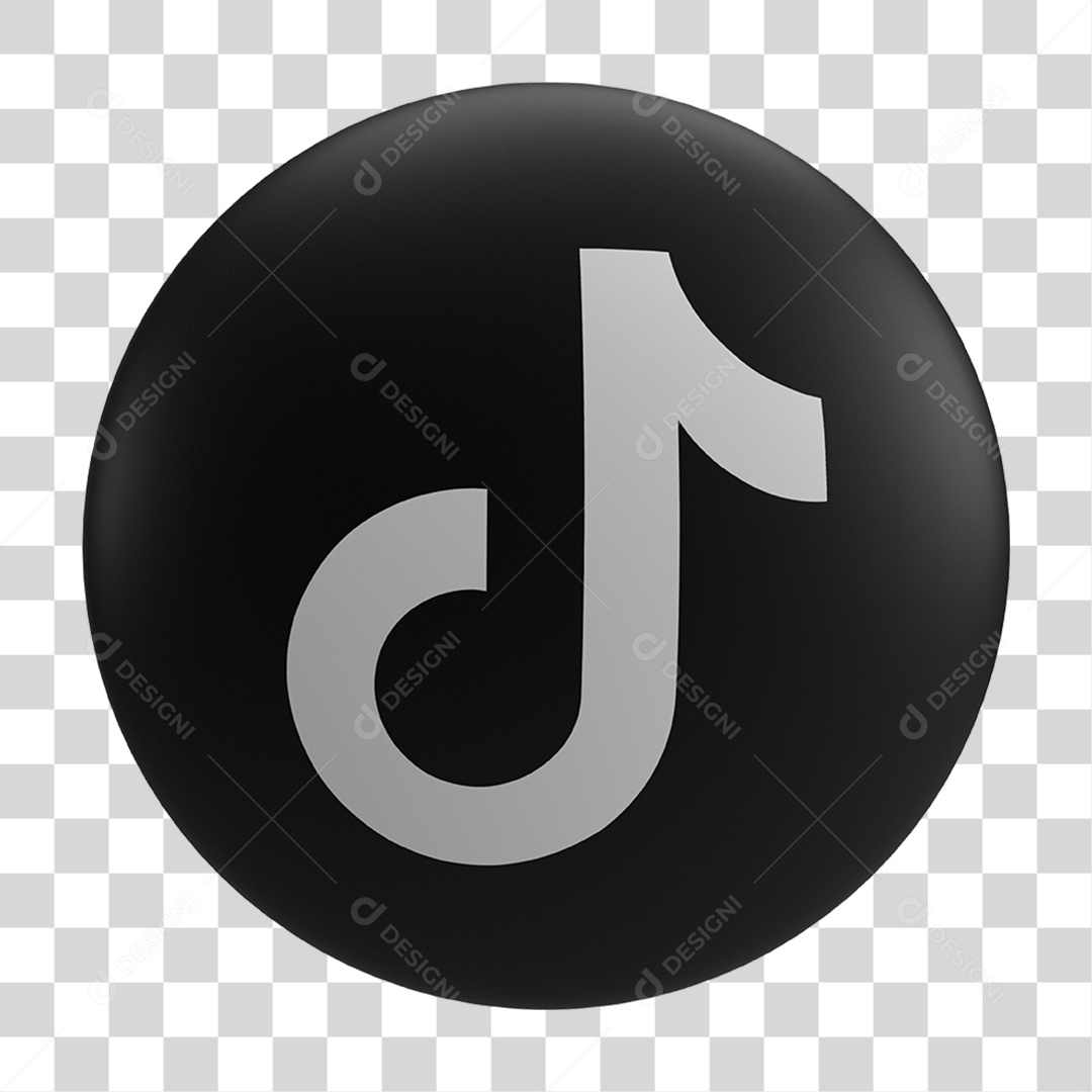 Ícone do Tiktok para Mídias Sociais PNG Transparente