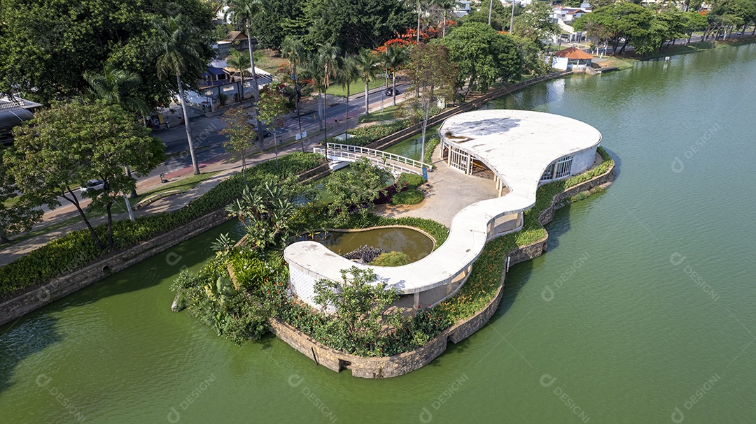 Casa do Baile na Pampulha, Belo Horizonte, Brasil. Famoso local turístico