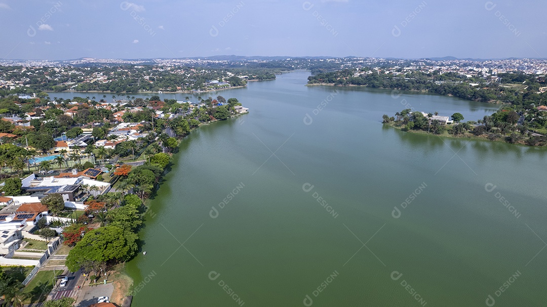 Lagoa da Pampulha, em Belo Horizonte, Minas Gerais, Brasil. famoso local turístico