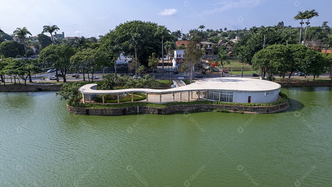 Casa do Baile na Pampulha, Belo Horizonte, Brasil. Famoso local turístico