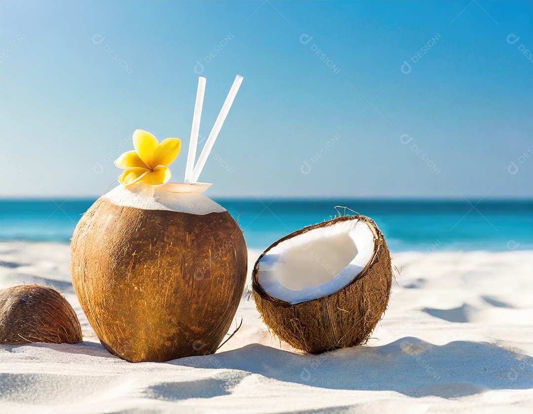 Bebidas de coco tropical
