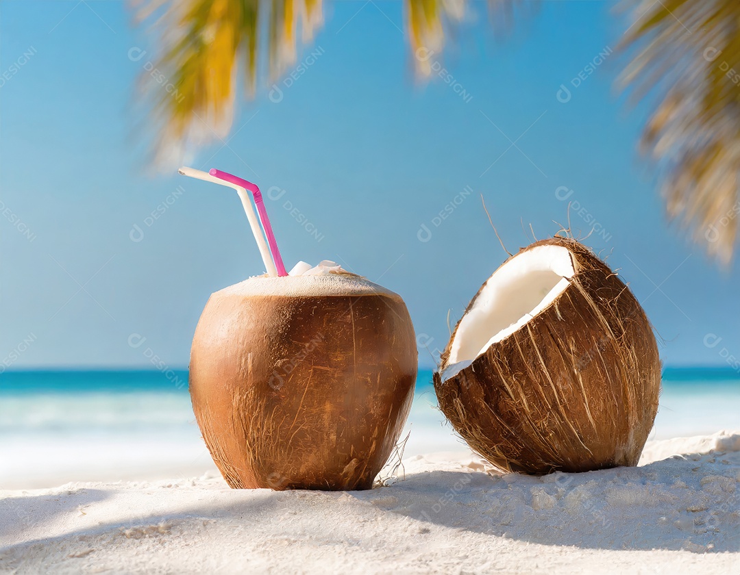 Bebidas de coco tropical