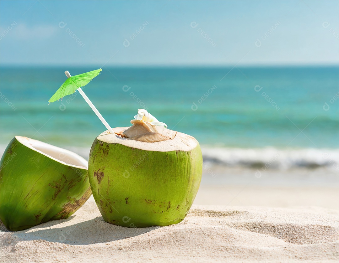 Bebidas de coco tropical