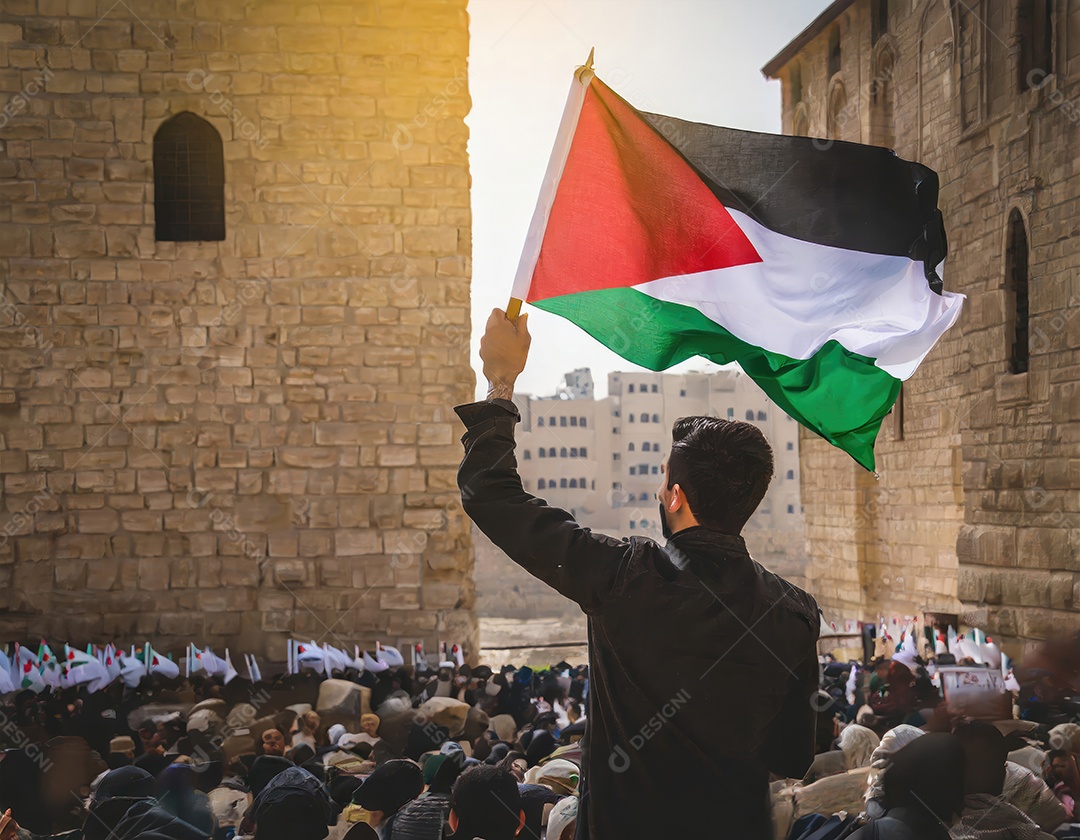 Protesto pela liberdade palestina
