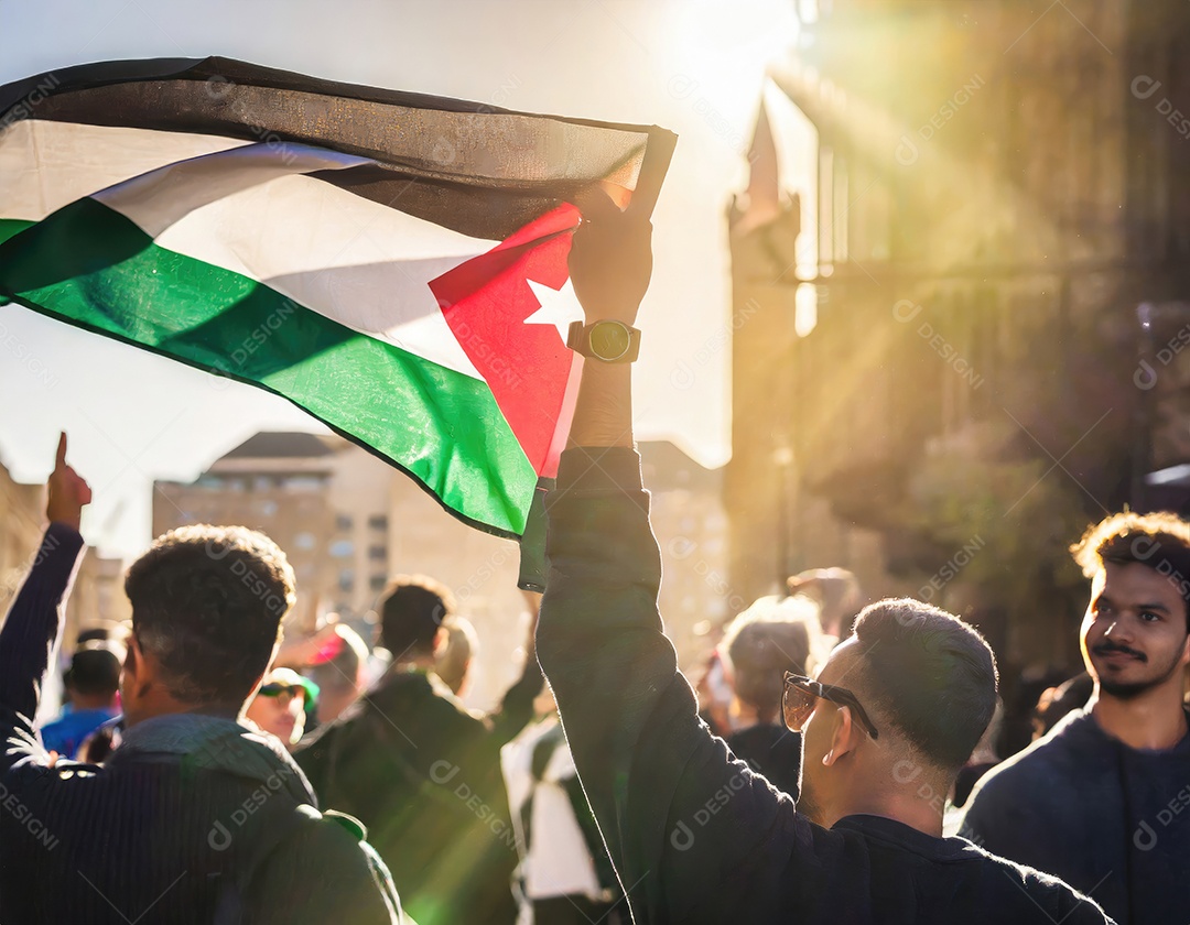 Protesto pela liberdade palestina